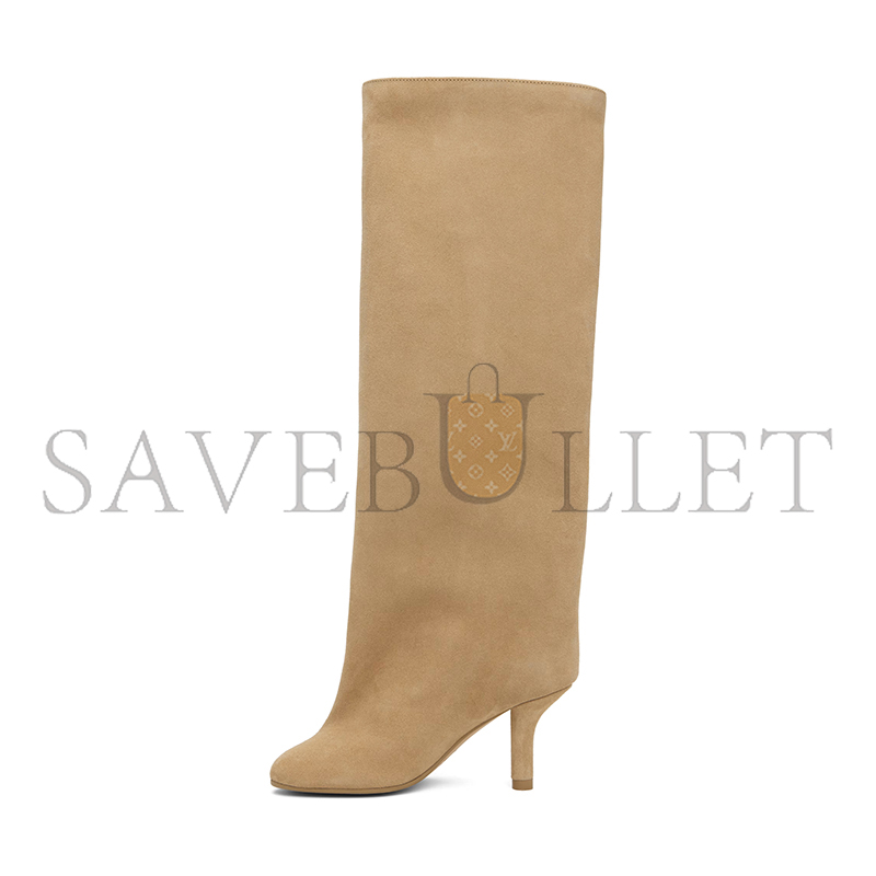 ma1s0n marg*e1a tan anaT0mic slip-on suede tall boots 252188f115000